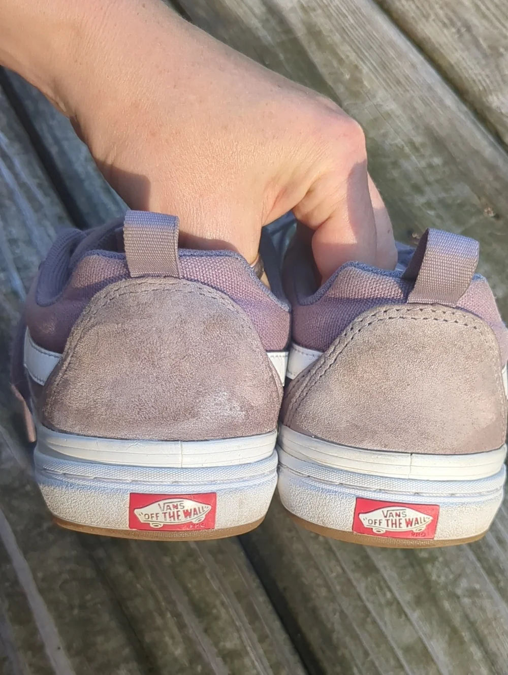 Vans Kyle Walker Pro Old Skool Sneakers in Dusty Lavender and White Men's 6.5